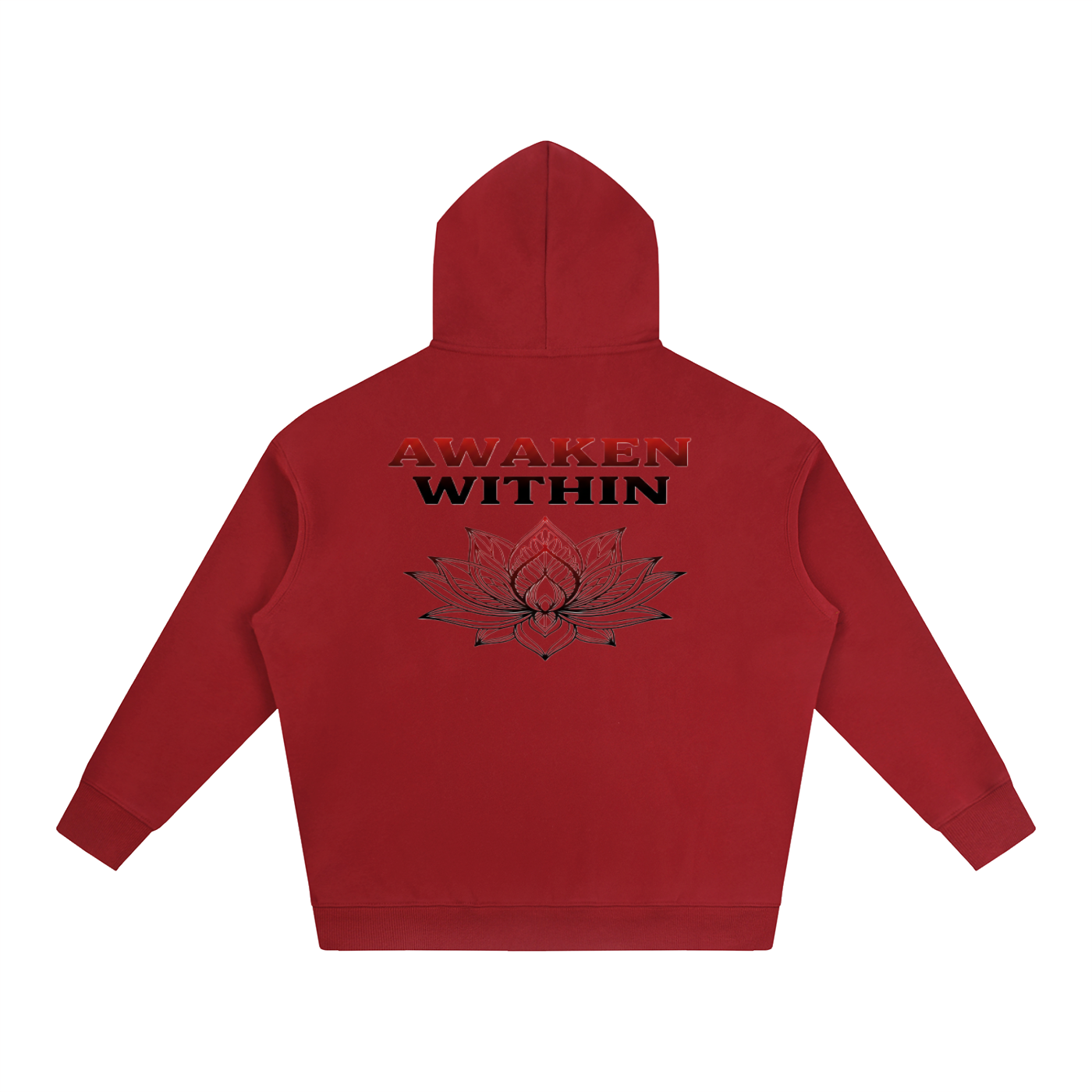 Awaken Within Lotus Oversized Fleece Hoodie