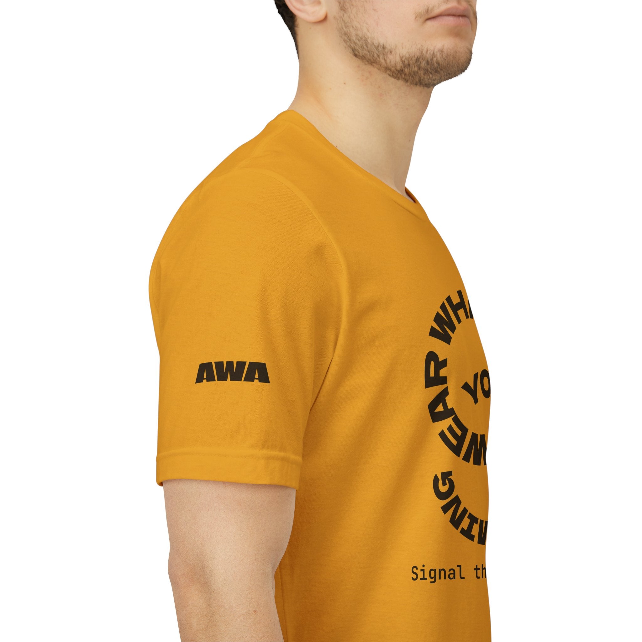 Circular “Wear What You’re Becoming” Tee — Minimal Graphic Short Sleeve