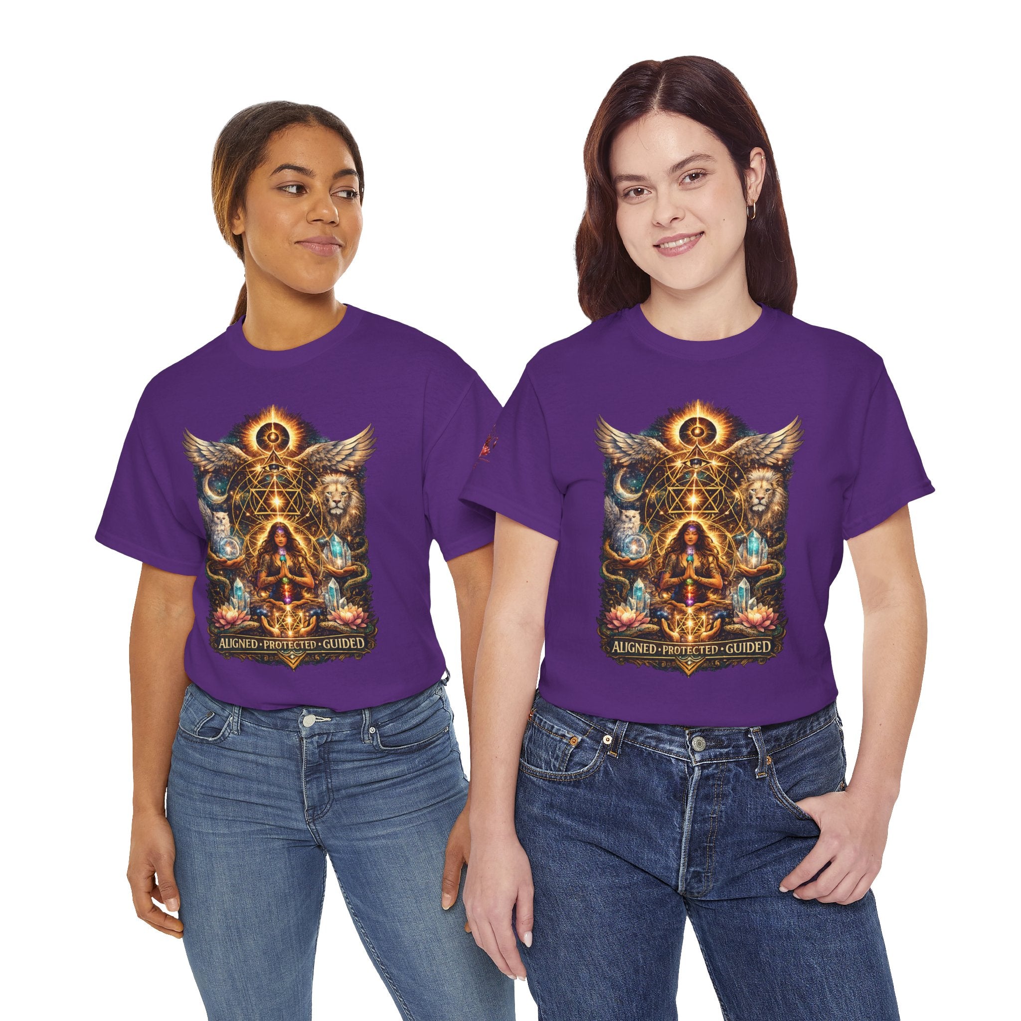 'Anchored, Protected, Guided' Sacred Geometry T-Shirt