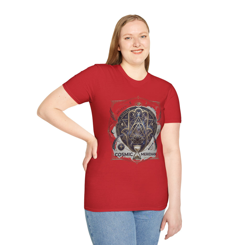 Cosmic Meridian Spiritual Graphic T-Shirt