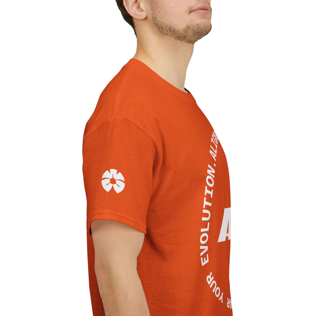 AWA Circle Logo Tee — Bold Black Graphic T‑Shirt with 'AWA' Emblem