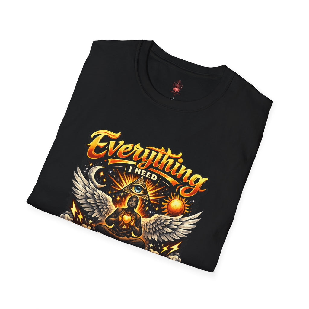 Spiritual Graphic T-Shirt — "Everything I Need Already Lives Within Me" - Awaken Within Apparel