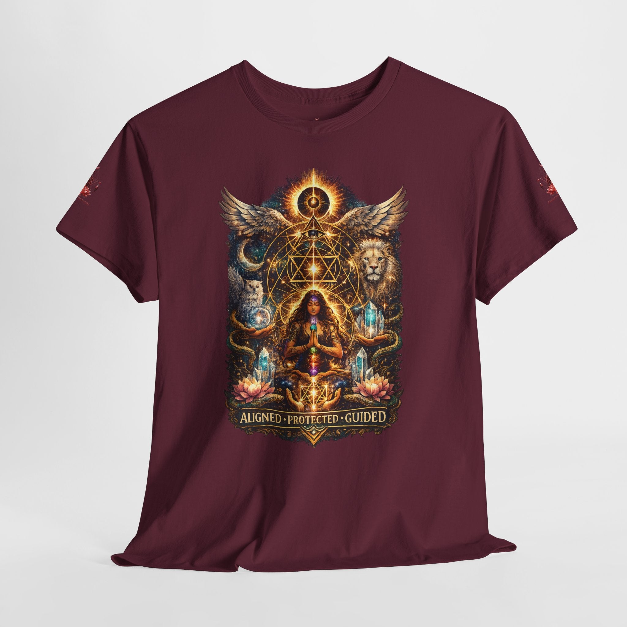 'Anchored, Protected, Guided' Sacred Geometry T-Shirt