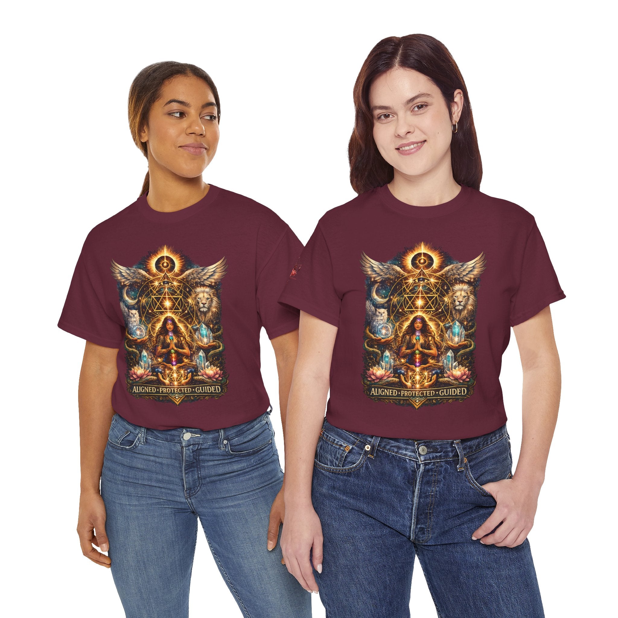 'Anchored, Protected, Guided' Sacred Geometry T-Shirt