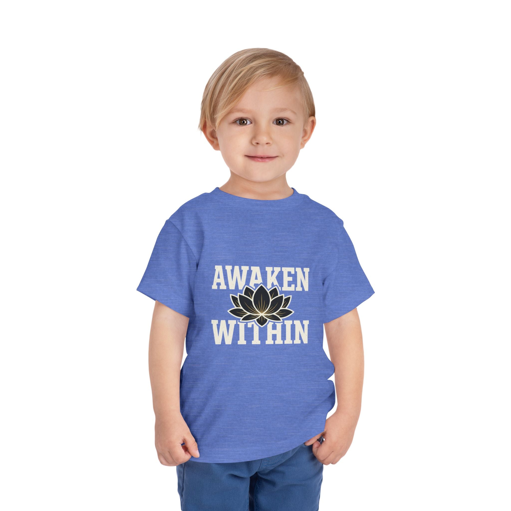 Awaken Within Lotus Toddler Tee — "It's a New Day" Inspirational Kids Shirt
