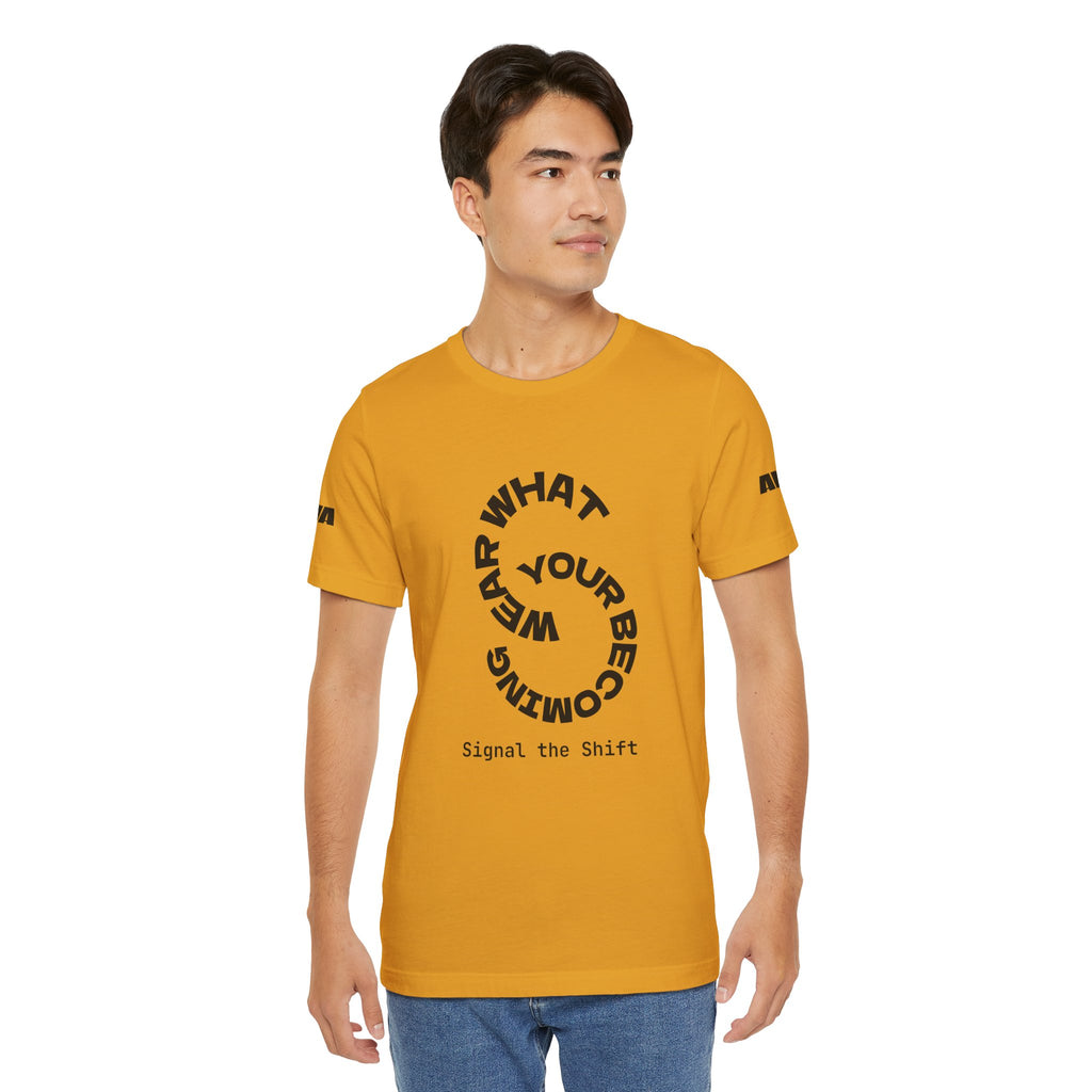 Circular “Wear What You’re Becoming” Tee — Minimal Graphic Short Sleeve