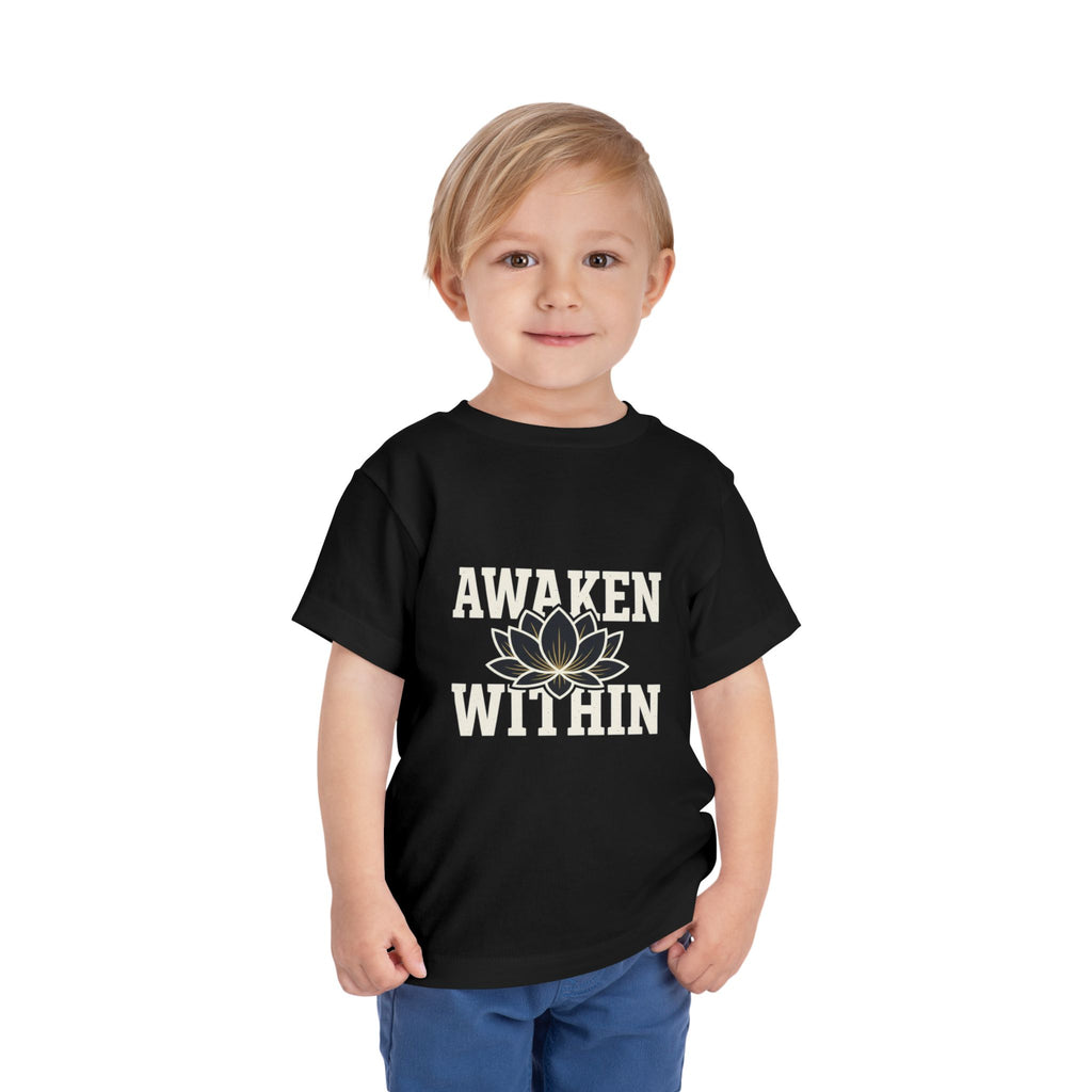 Awaken Within Lotus Toddler Tee — "It's a New Day" Inspirational Kids Shirt