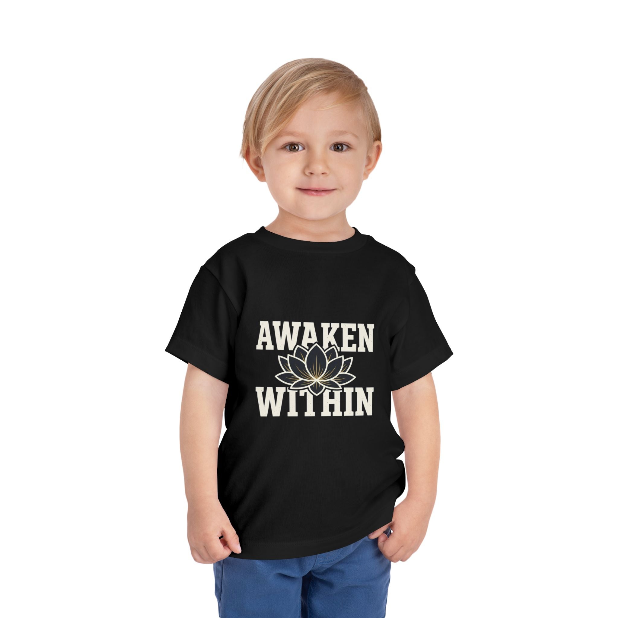 Awaken Within Lotus Toddler Tee — "It's a New Day" Inspirational Kids Shirt