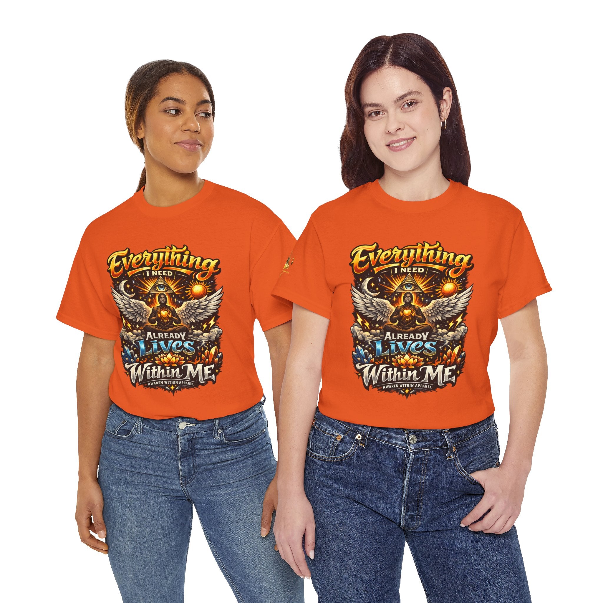 Everything I Need Already Lives Within Me Tee – Inspirational Eagle Graphic T-Shirt - Awaken Within Apparel