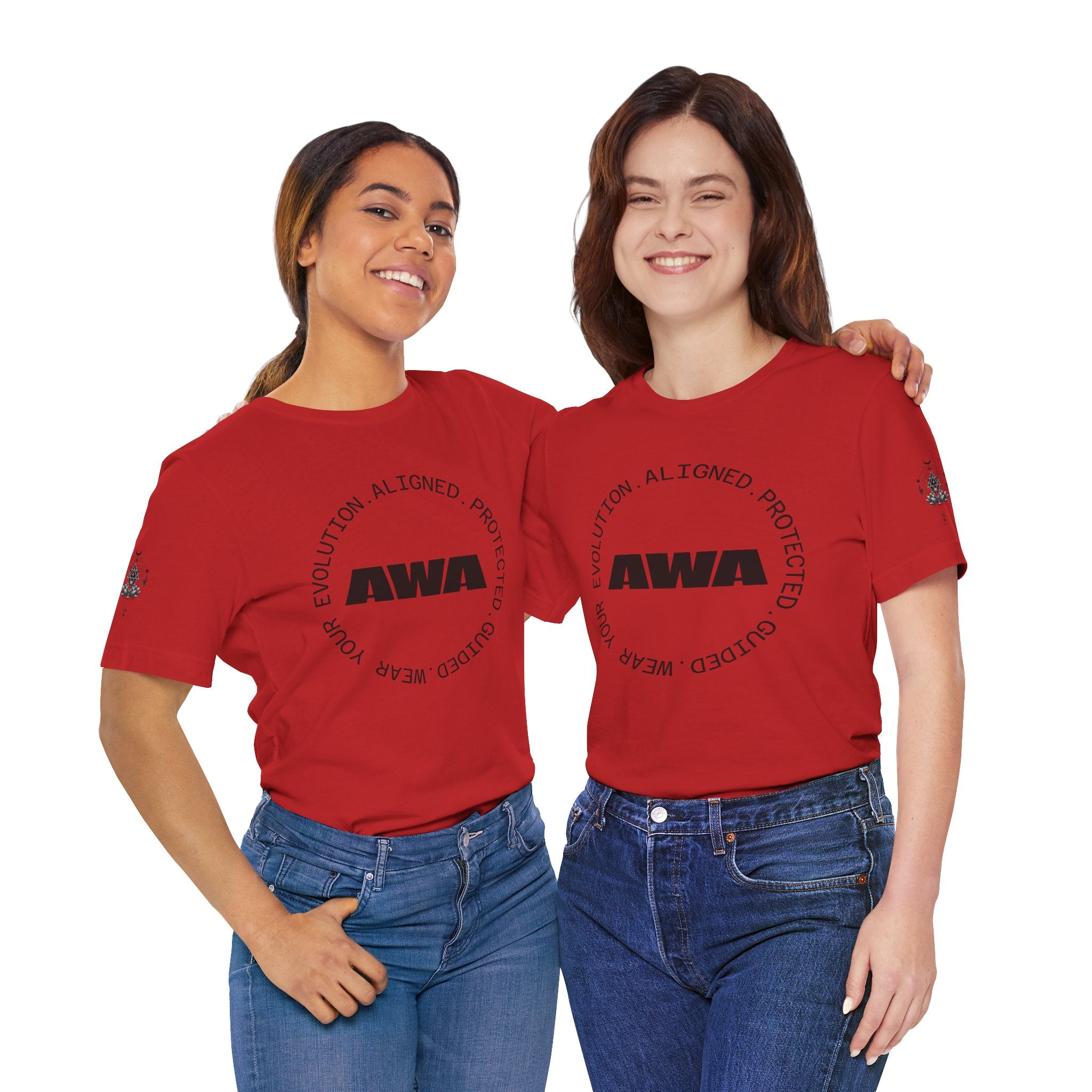 AWA Circle Logo Tee — Minimalist Brand Graphic T-Shirt