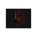 Foam Board - Red Lotus Buddha Wall Art | 'Beyond Limits Beyond Fear' Motivational Decor