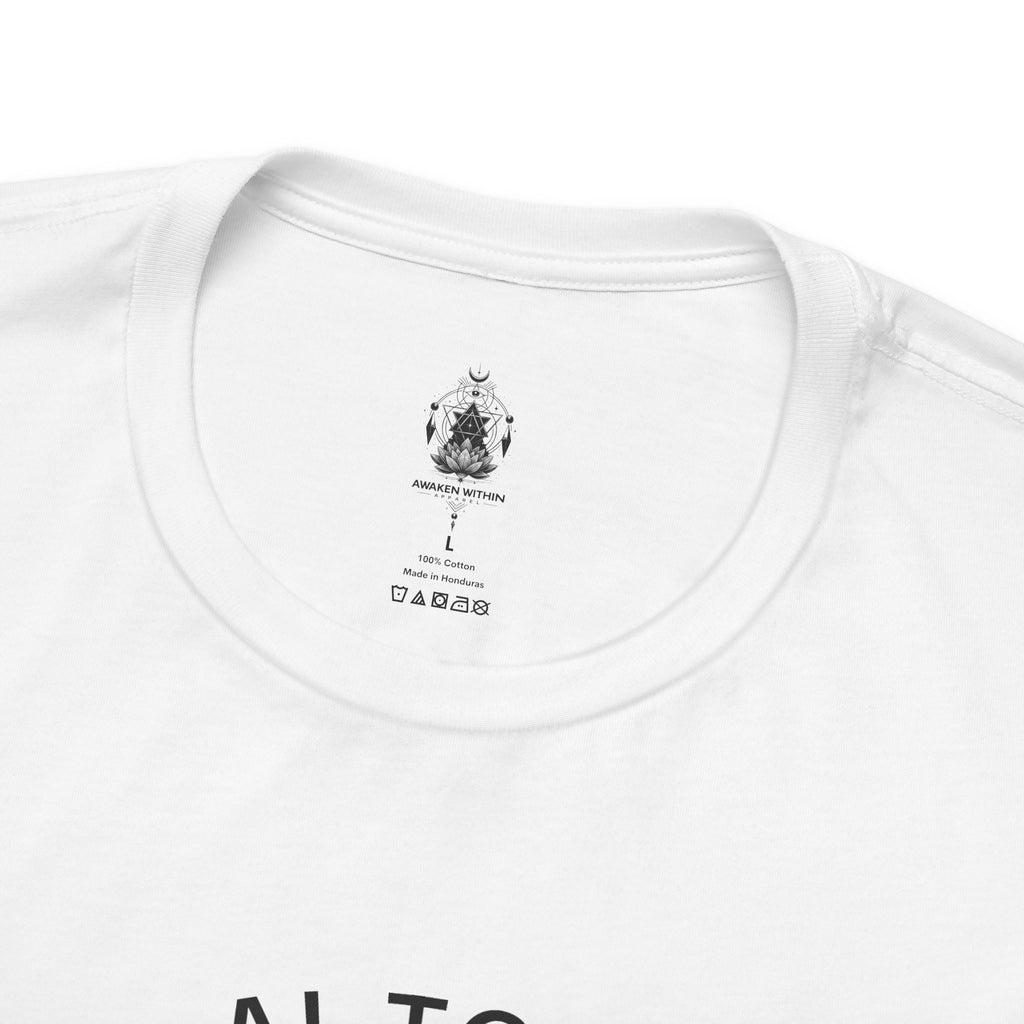 AWA Circle Logo Tee — Minimalist Brand Graphic T-Shirt
