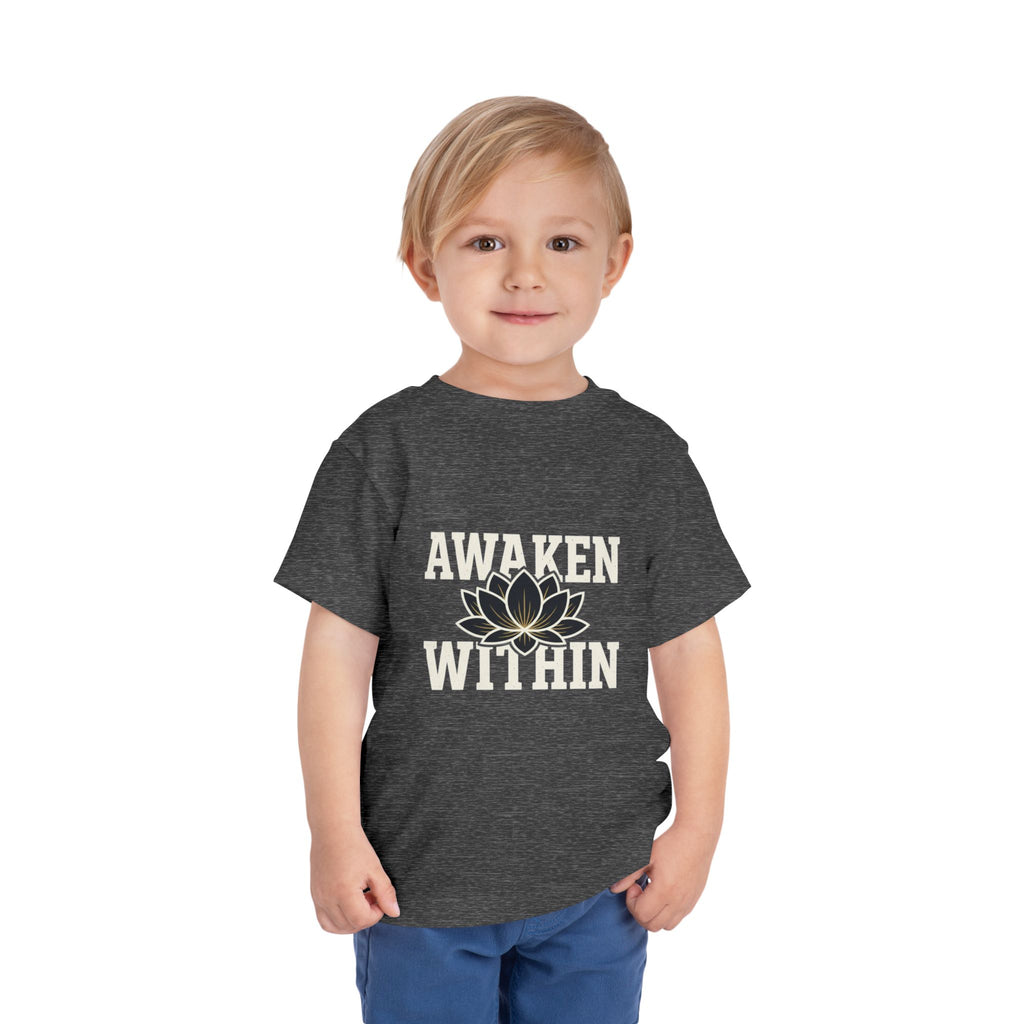 Awaken Within Lotus Toddler Tee — "It's a New Day" Inspirational Kids Shirt