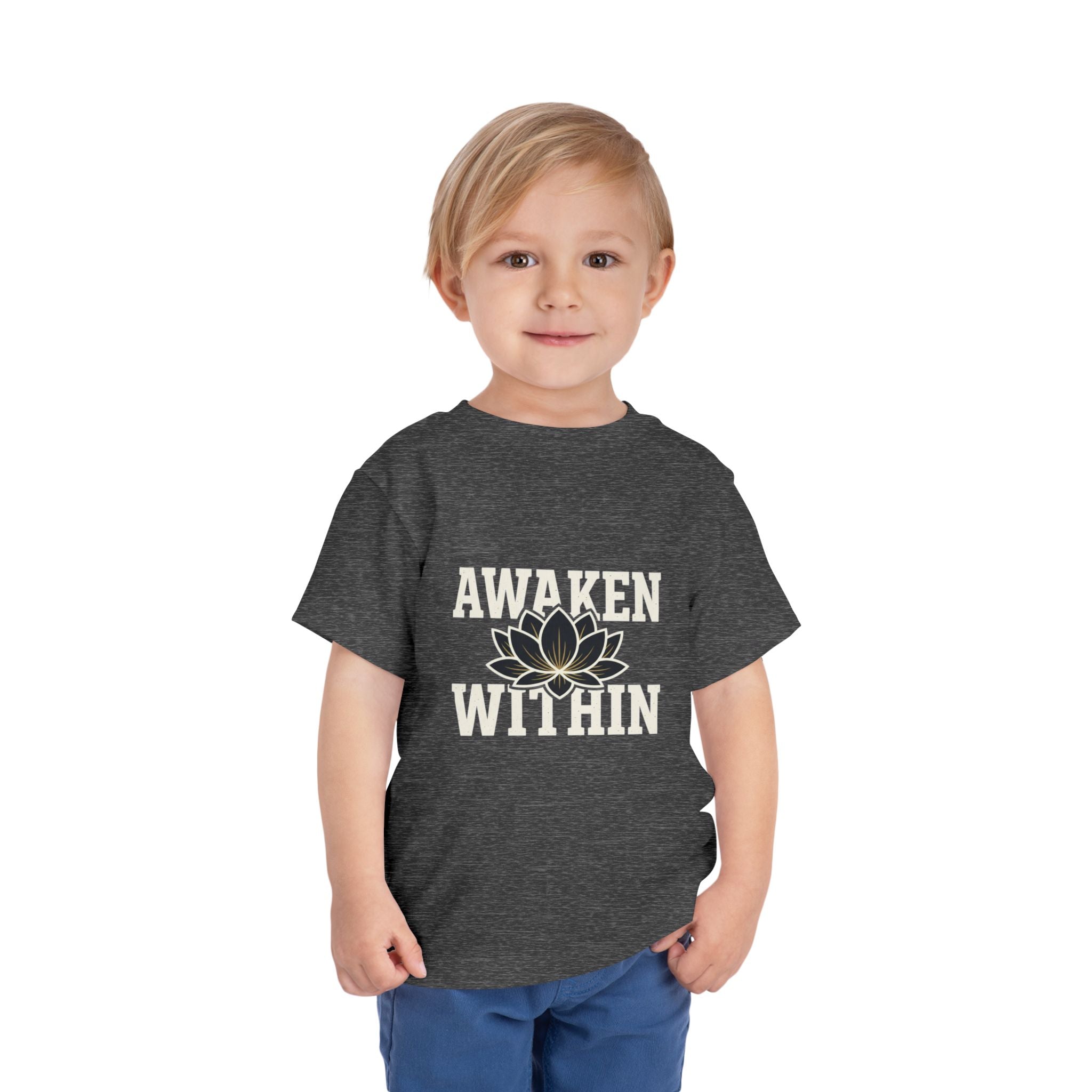 Awaken Within Lotus Toddler Tee — "It's a New Day" Inspirational Kids Shirt