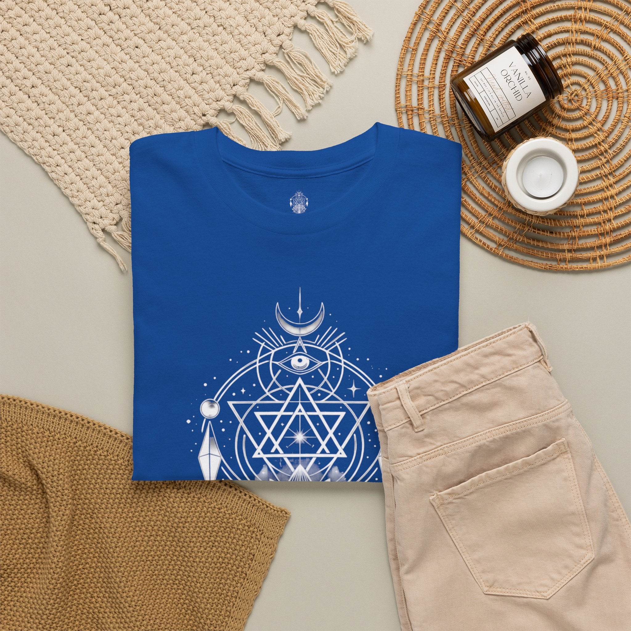 'Awaken Within' Spiritual Lotus Sacred Geometry T-Shirt