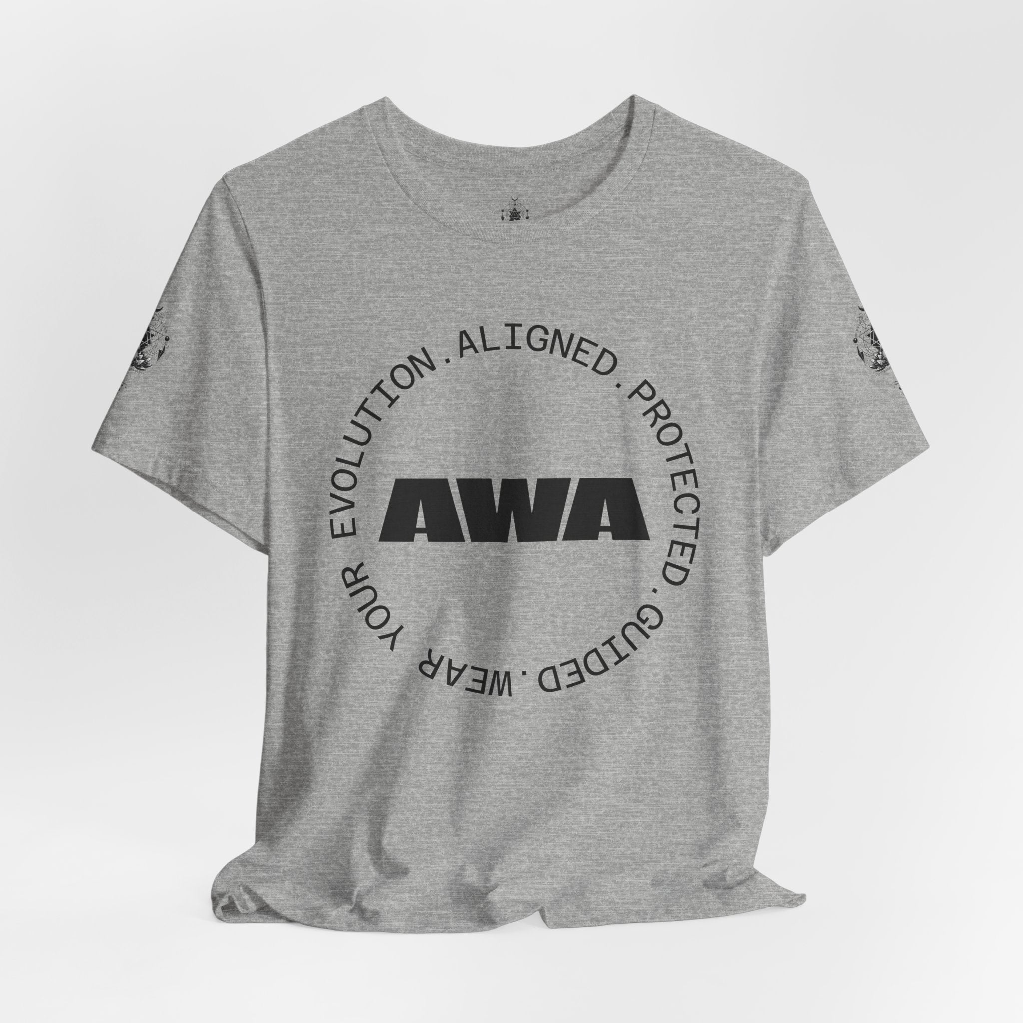 AWA Circle Logo Tee — Minimalist Brand Graphic T-Shirt