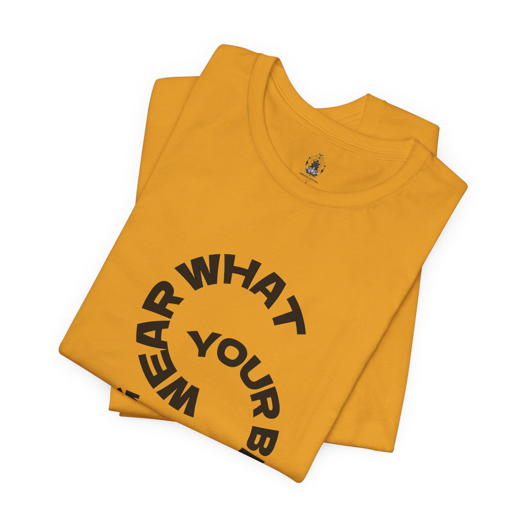 Circular “Wear What You’re Becoming” Tee — Minimal Graphic Short Sleeve