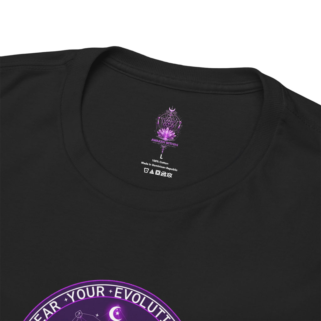 AWA Evolution Logo Purple Retro Space Graphic Tee