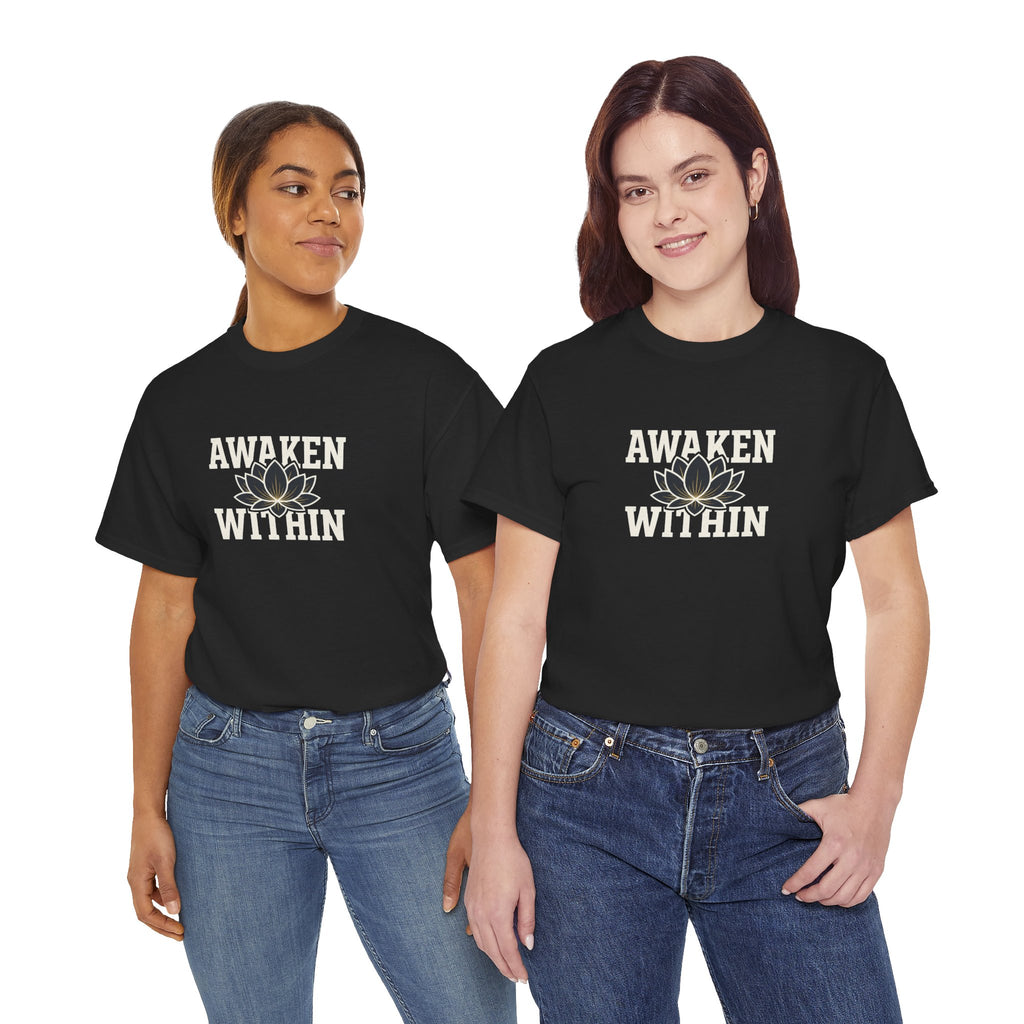Awaken Within Lotus Tee — Spiritual Yoga Shirt