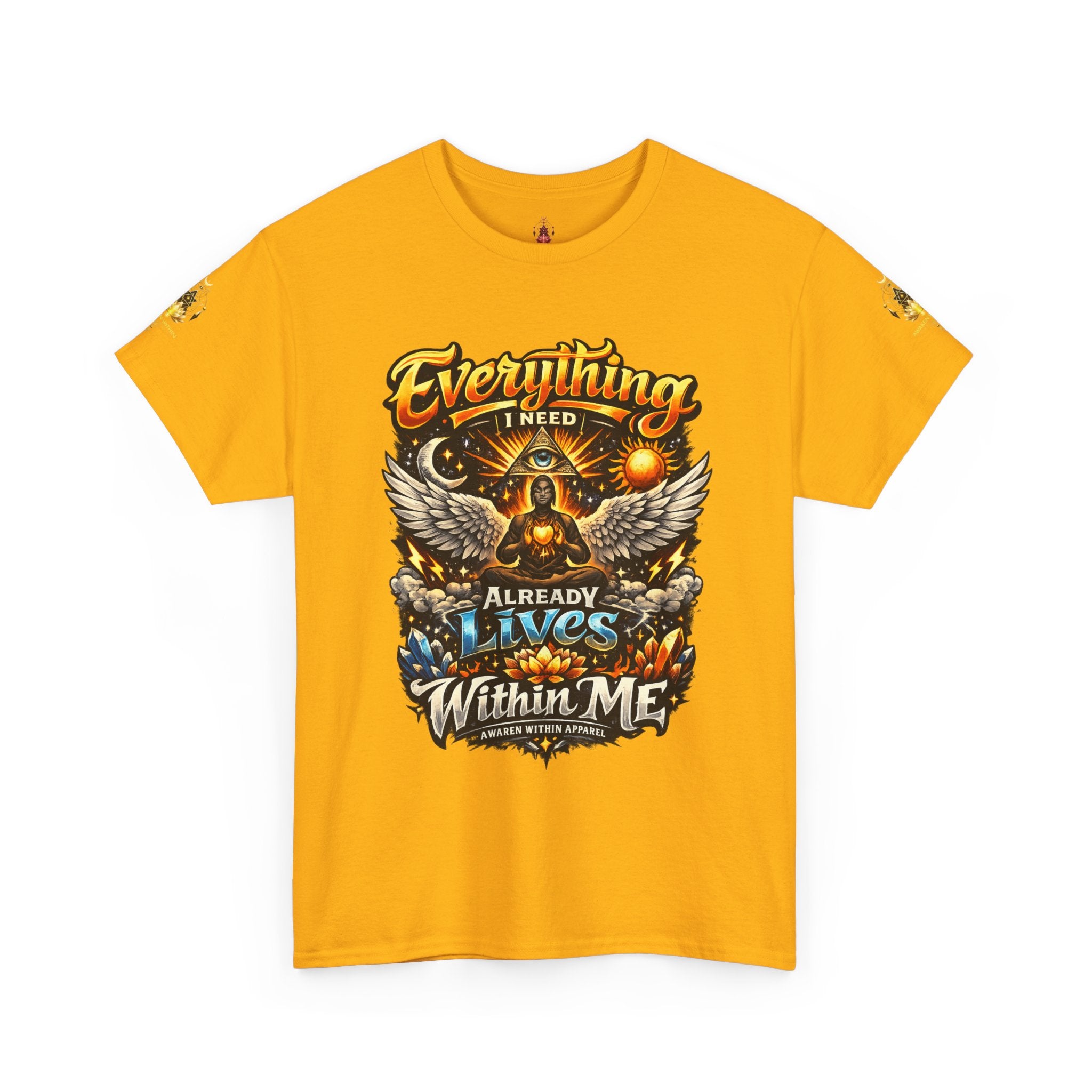 Everything I Need Already Lives Within Me Tee – Inspirational Eagle Graphic T-Shirt - Awaken Within Apparel