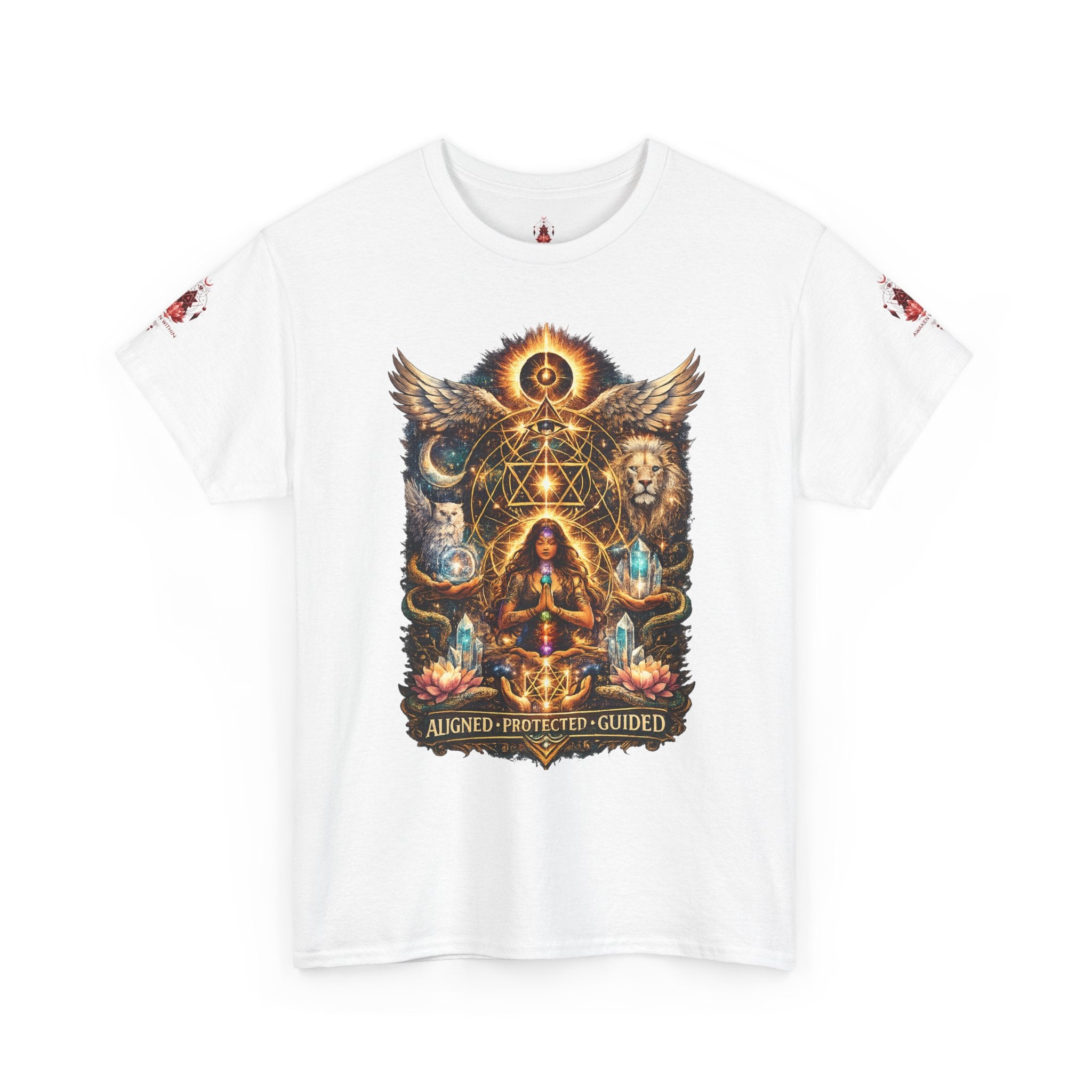 'Anchored, Protected, Guided' Sacred Geometry T-Shirt