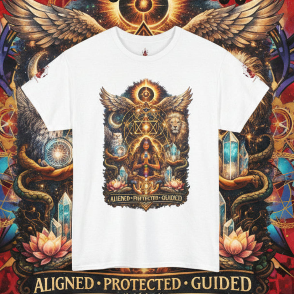 'Anchored, Protected, Guided' Sacred Geometry T-Shirt