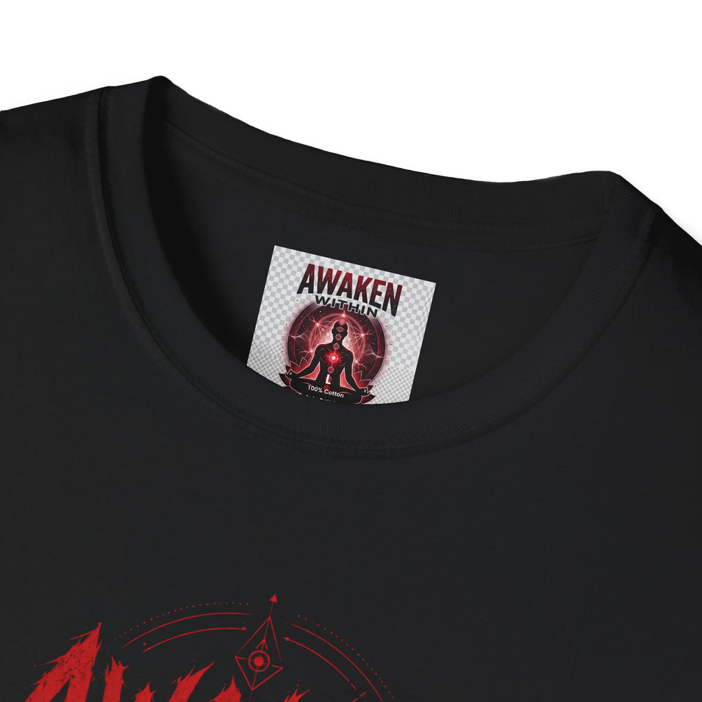 Awaken Meditation T-Shirt — Spiritual Yoga Tee with Chakra Design