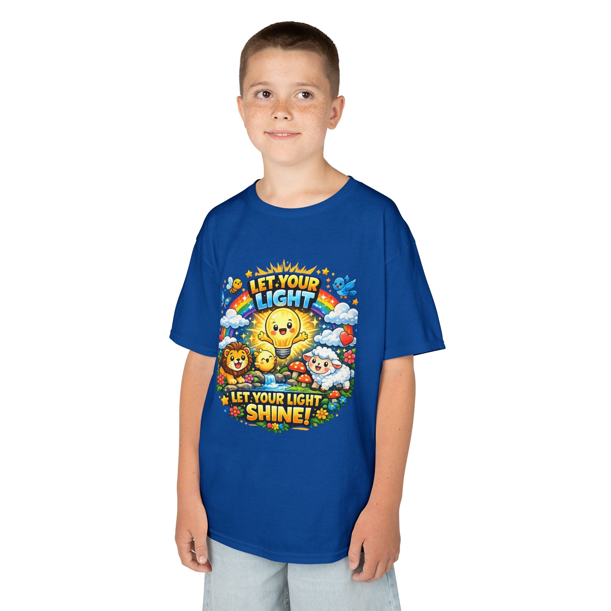 'Let Your Light Shine' Kids Sunshine Graphic T-Shirt