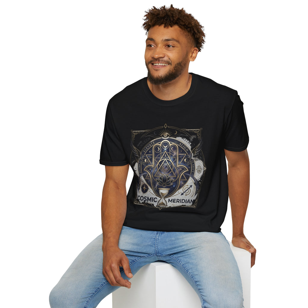 Cosmic Meridian Spiritual Graphic T-Shirt