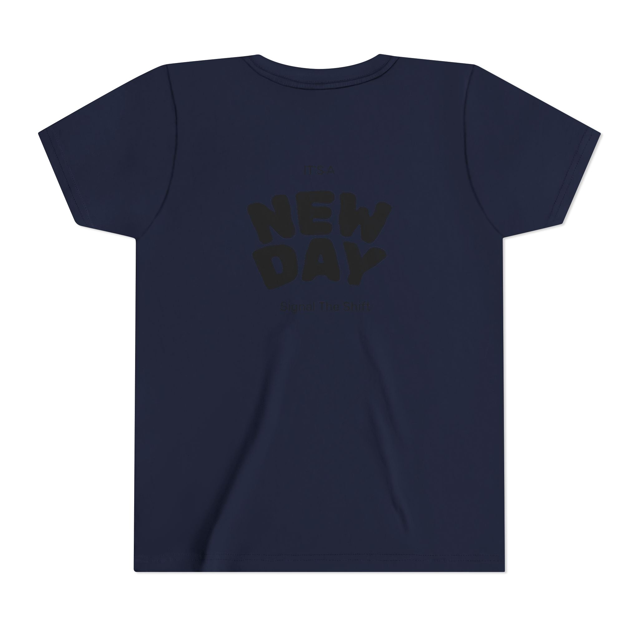 Youth Tee — "Awaken Within" Lotus Front & "It's a New Day" Back Inspirational Shirt
