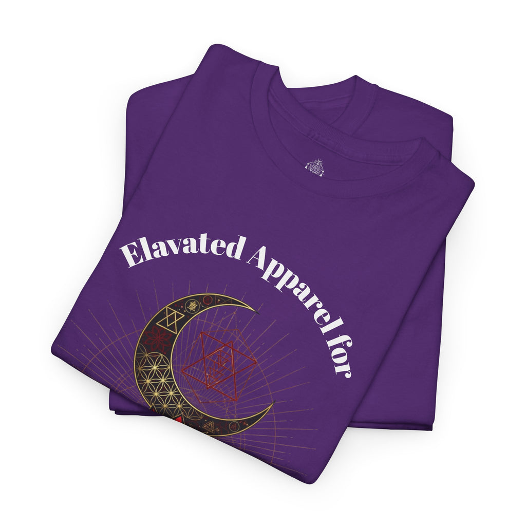 Elevated Minds Lotus Tee — Spiritual Graphic T-Shirt with Moon & Lotus - Awaken Within Apparel