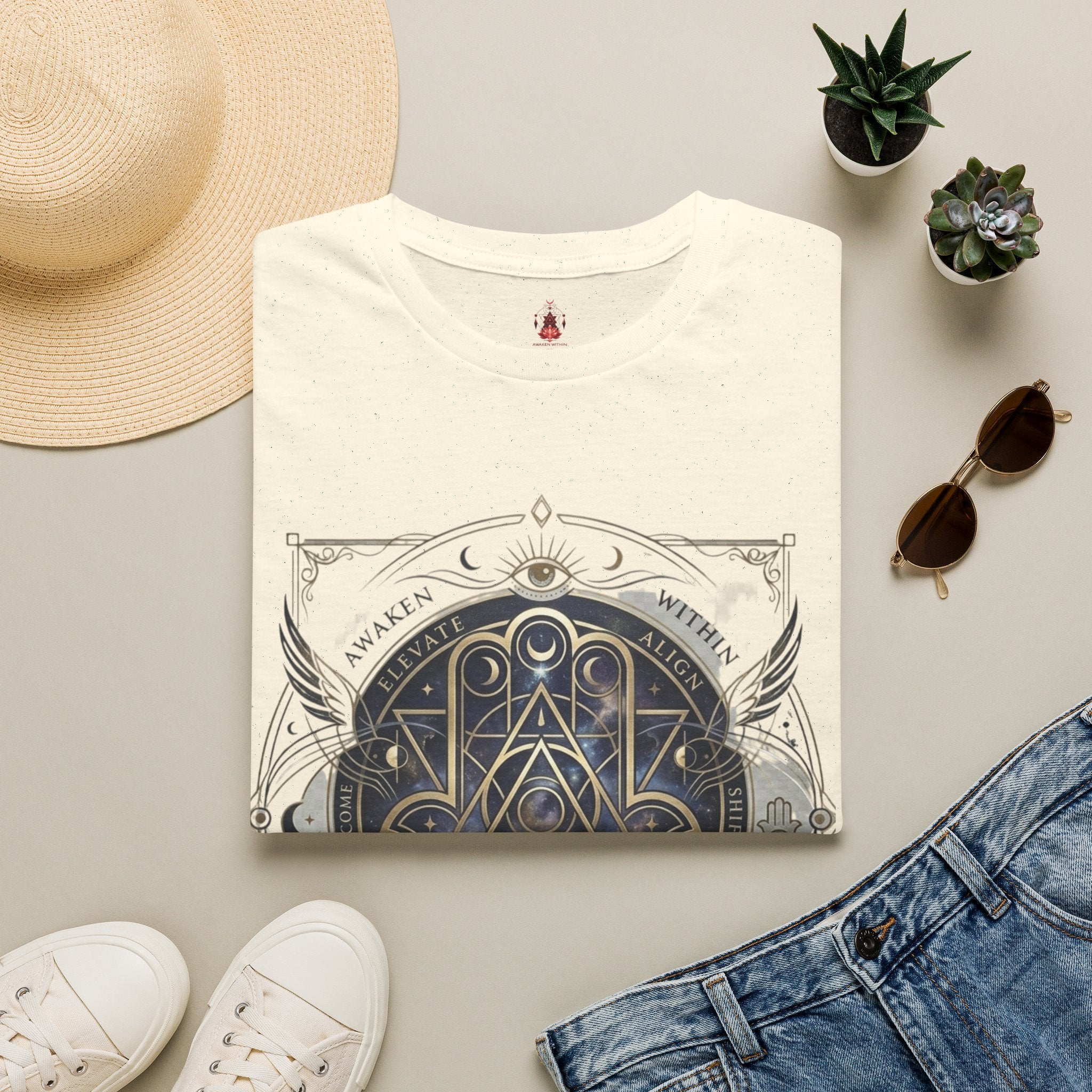 Cosmic Meridian Spiritual Graphic T-Shirt