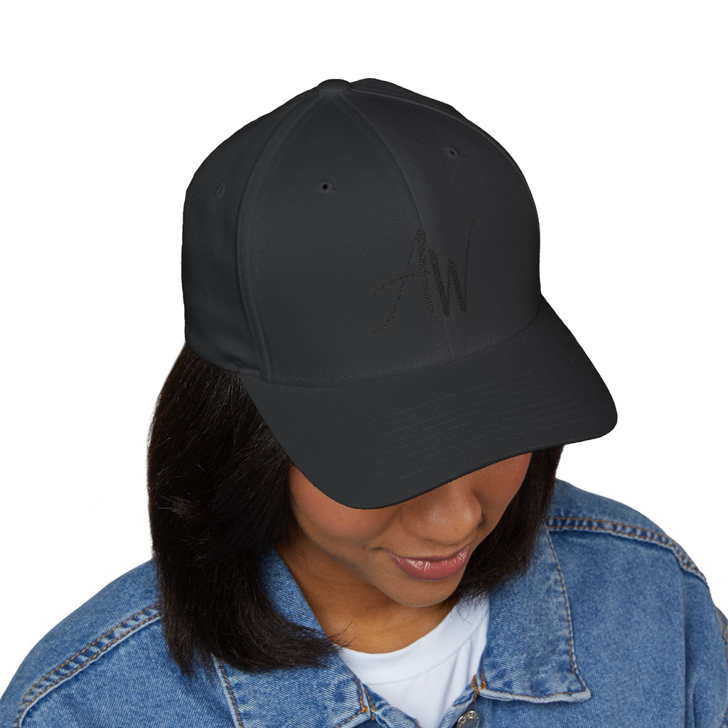 AW Script Monogram Cap — Embroidered Streetwear Baseball Hat