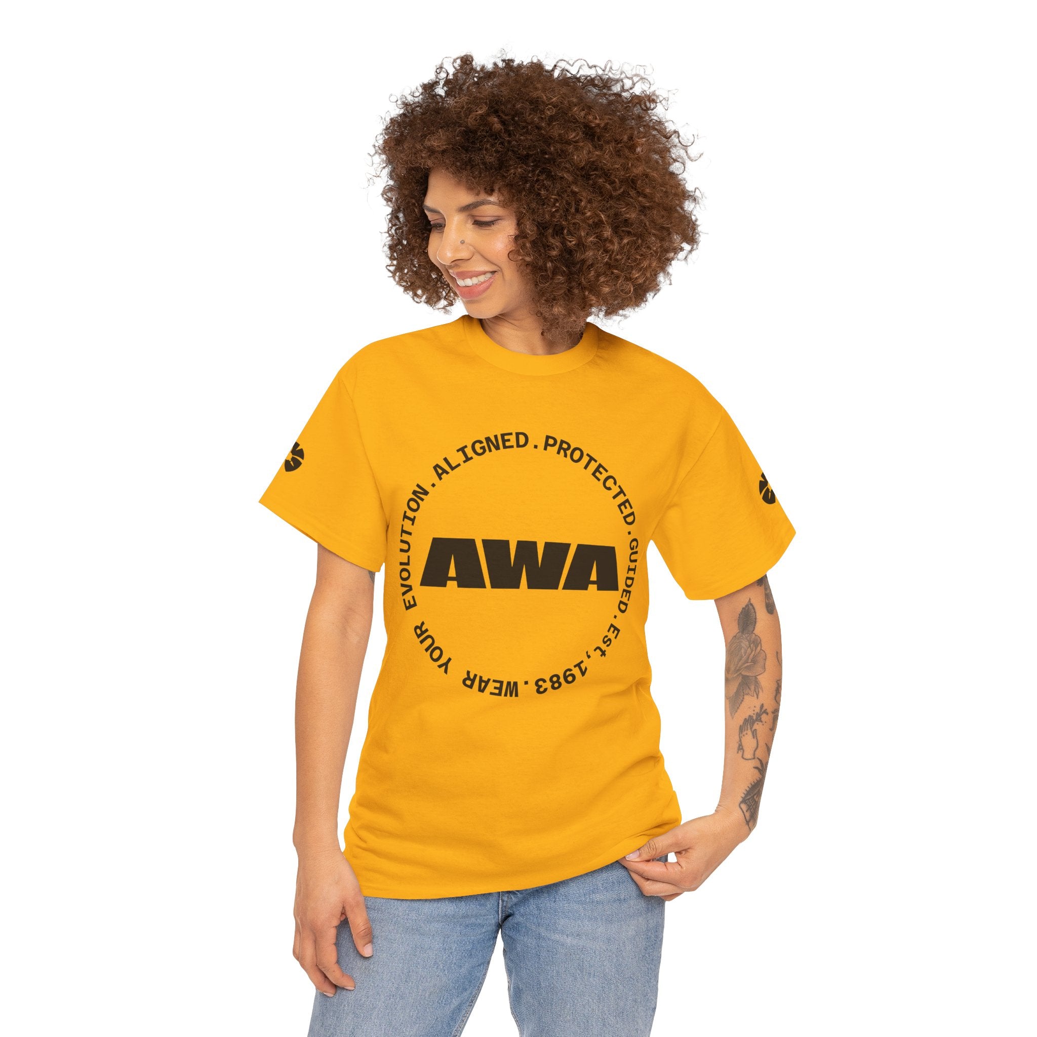 AWA Logo Tee — Minimalist Graphic Cotton T-Shirt - Awaken Within Apparel