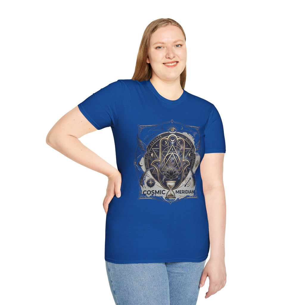 Cosmic Meridian Spiritual Graphic T-Shirt