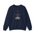 Lotus & Geometric Spiritual Crewneck Sweatshirt