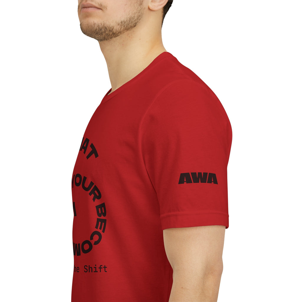 Circular “Wear What You’re Becoming” Tee — Minimal Graphic Short Sleeve