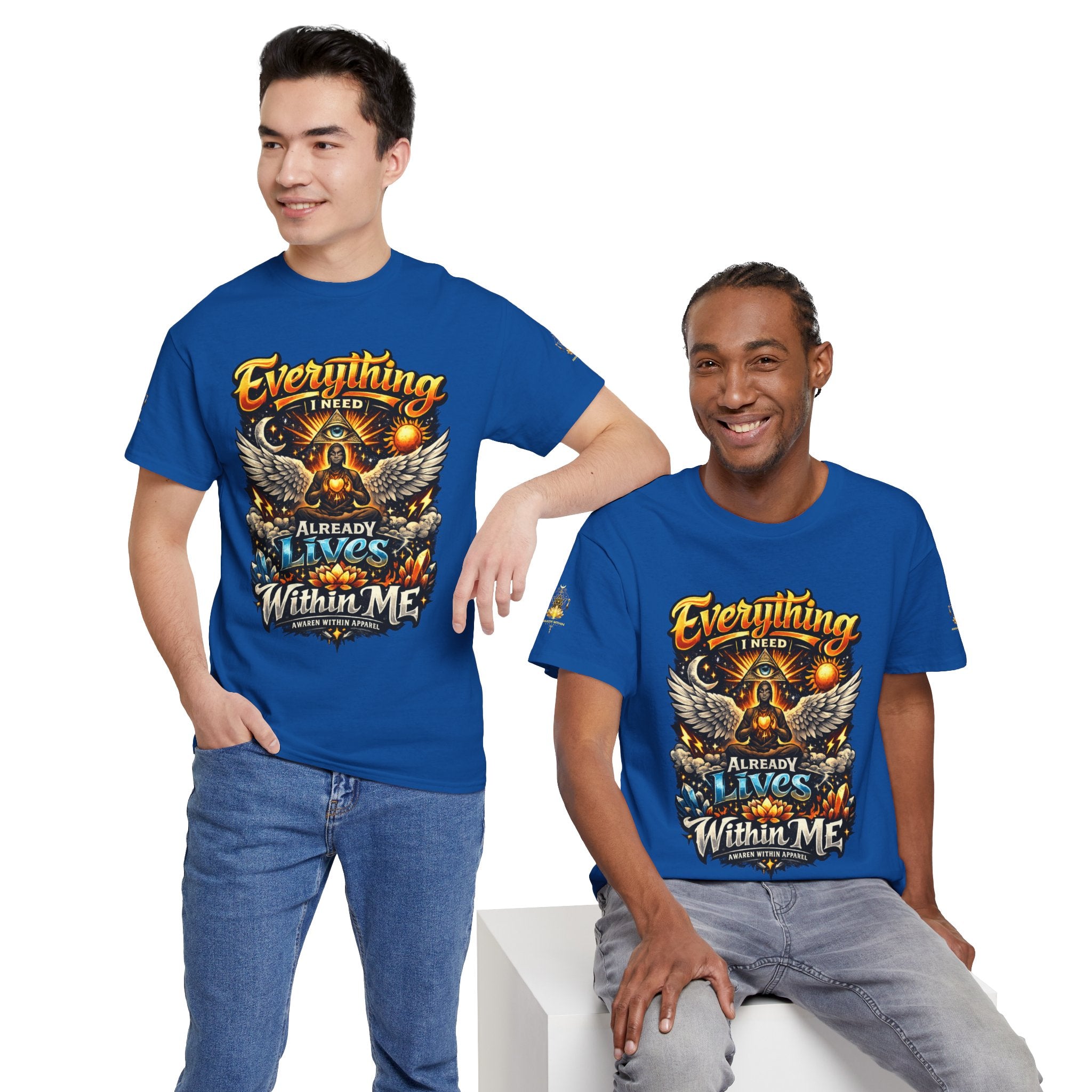 Everything I Need Already Lives Within Me Tee – Inspirational Eagle Graphic T-Shirt - Awaken Within Apparel