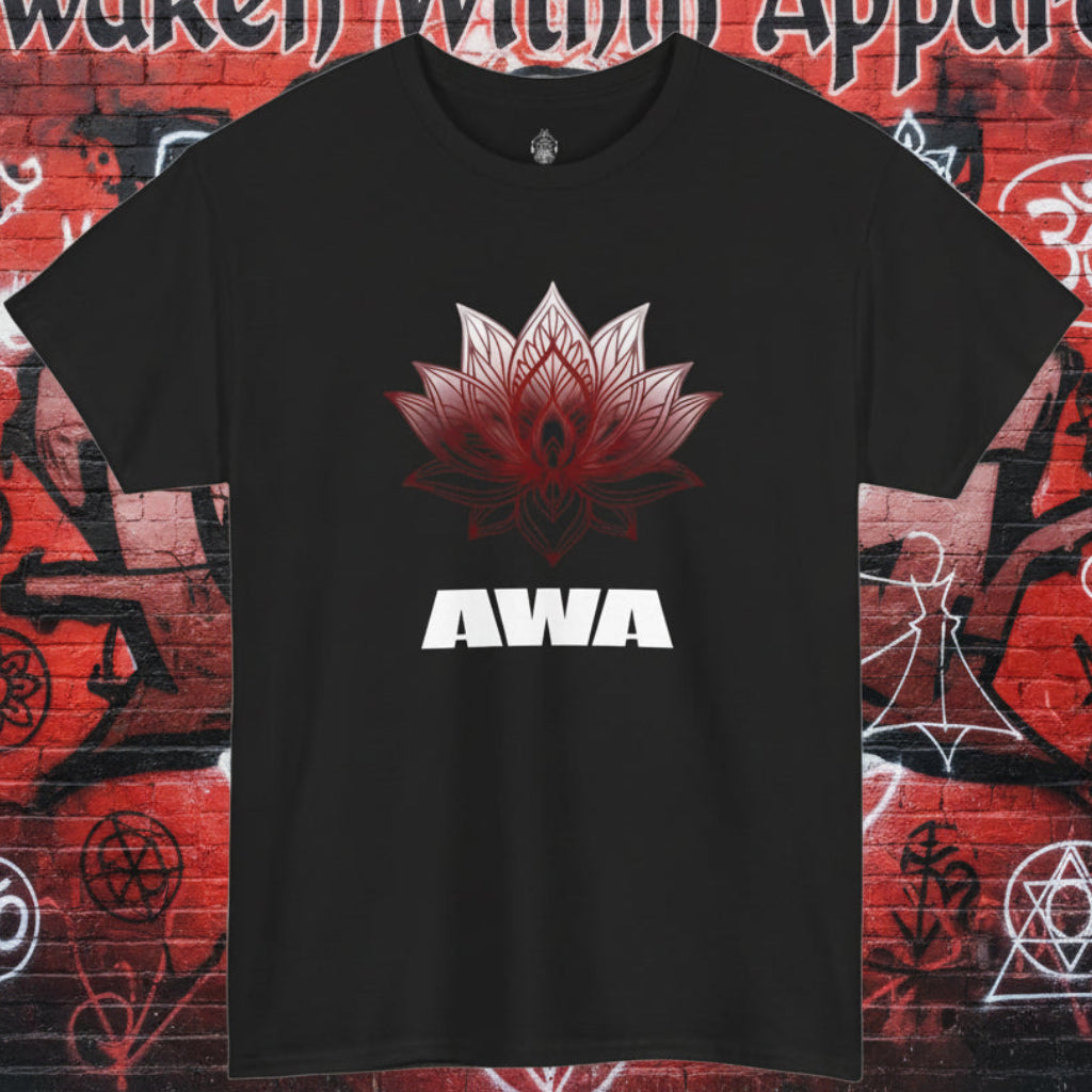 Lotus AWA Graphic Tee — Spiritual Yoga T-Shirt
