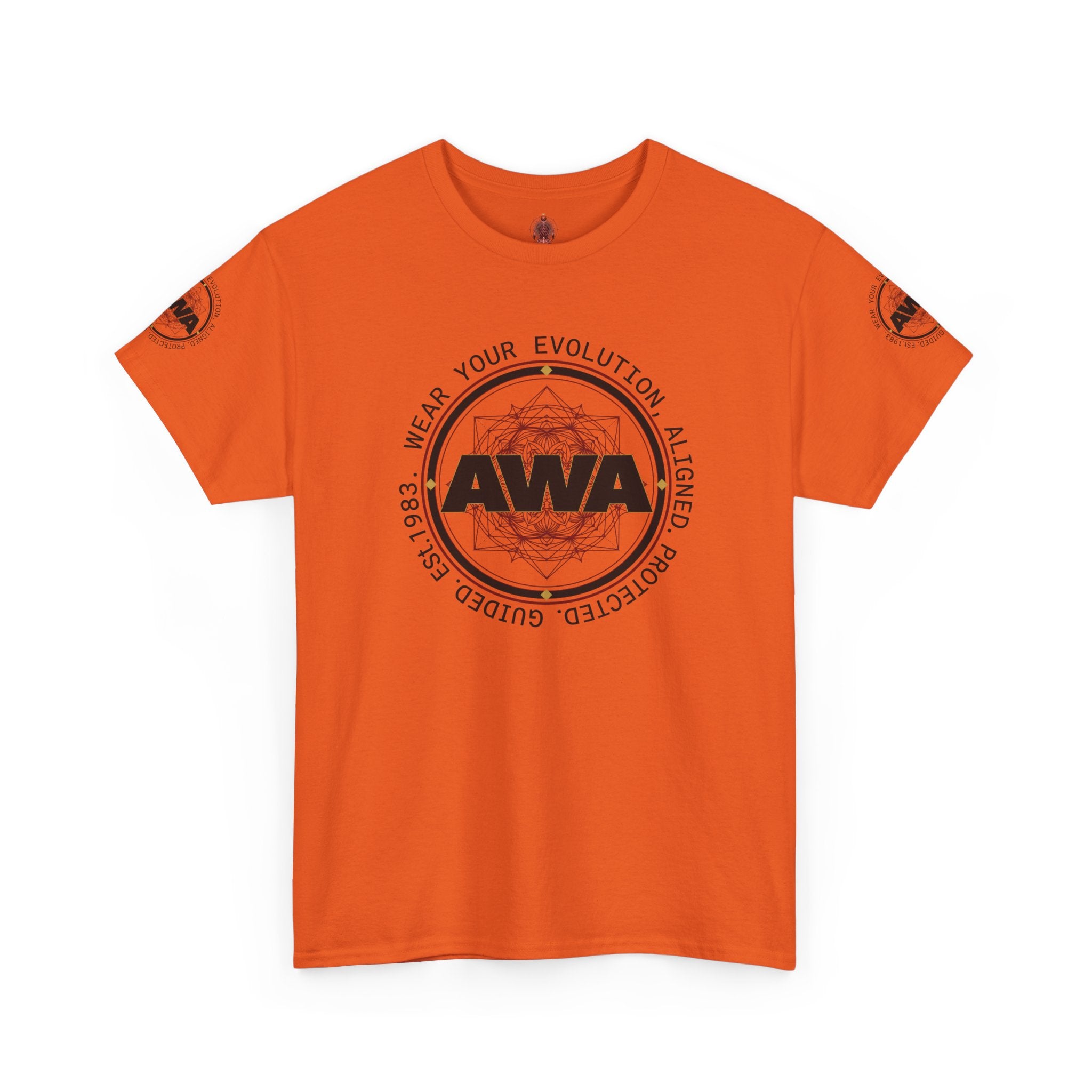 AWA Circle Logo Design- Unisex Heavy Cotton Tee