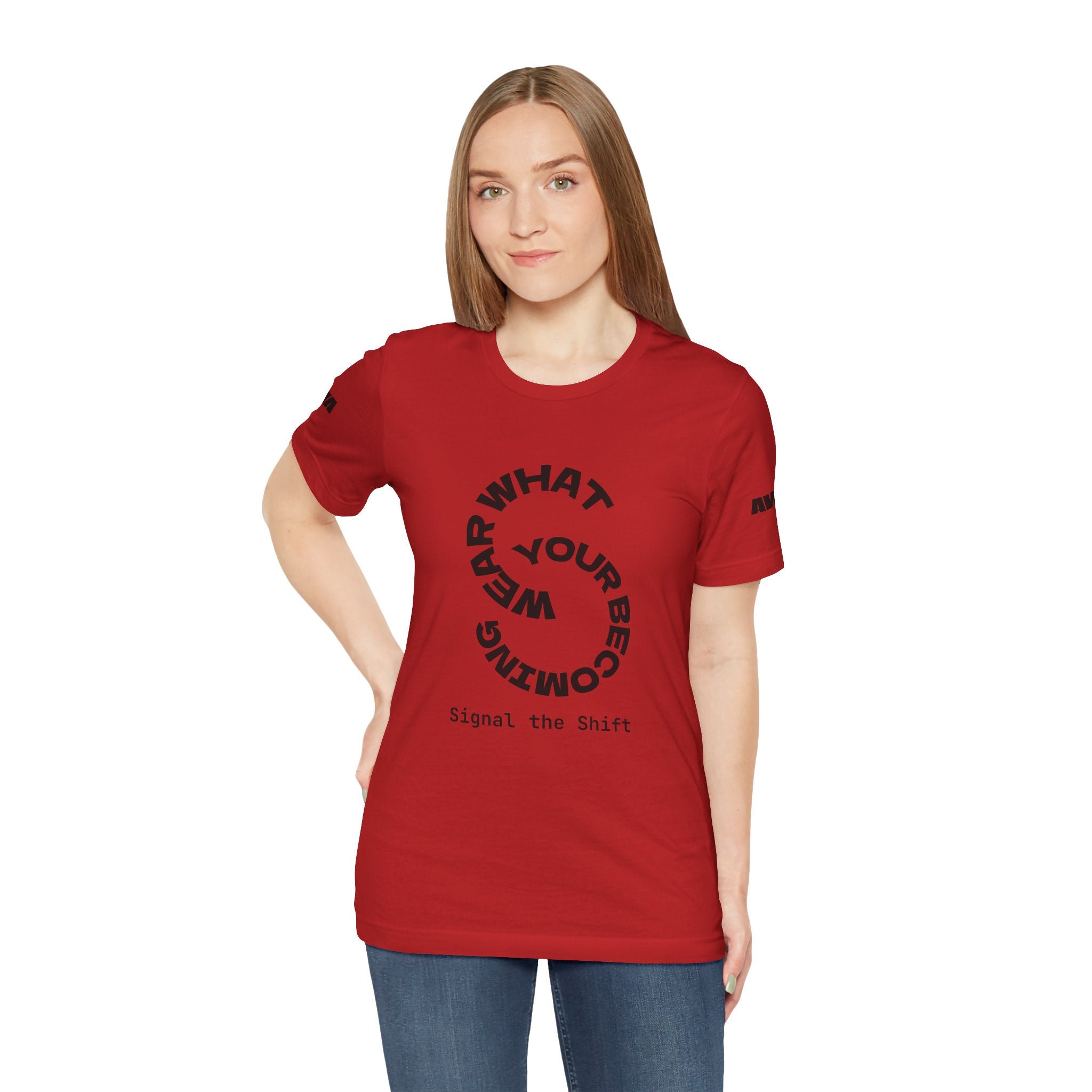 Circular “Wear What You’re Becoming” Tee — Minimal Graphic Short Sleeve