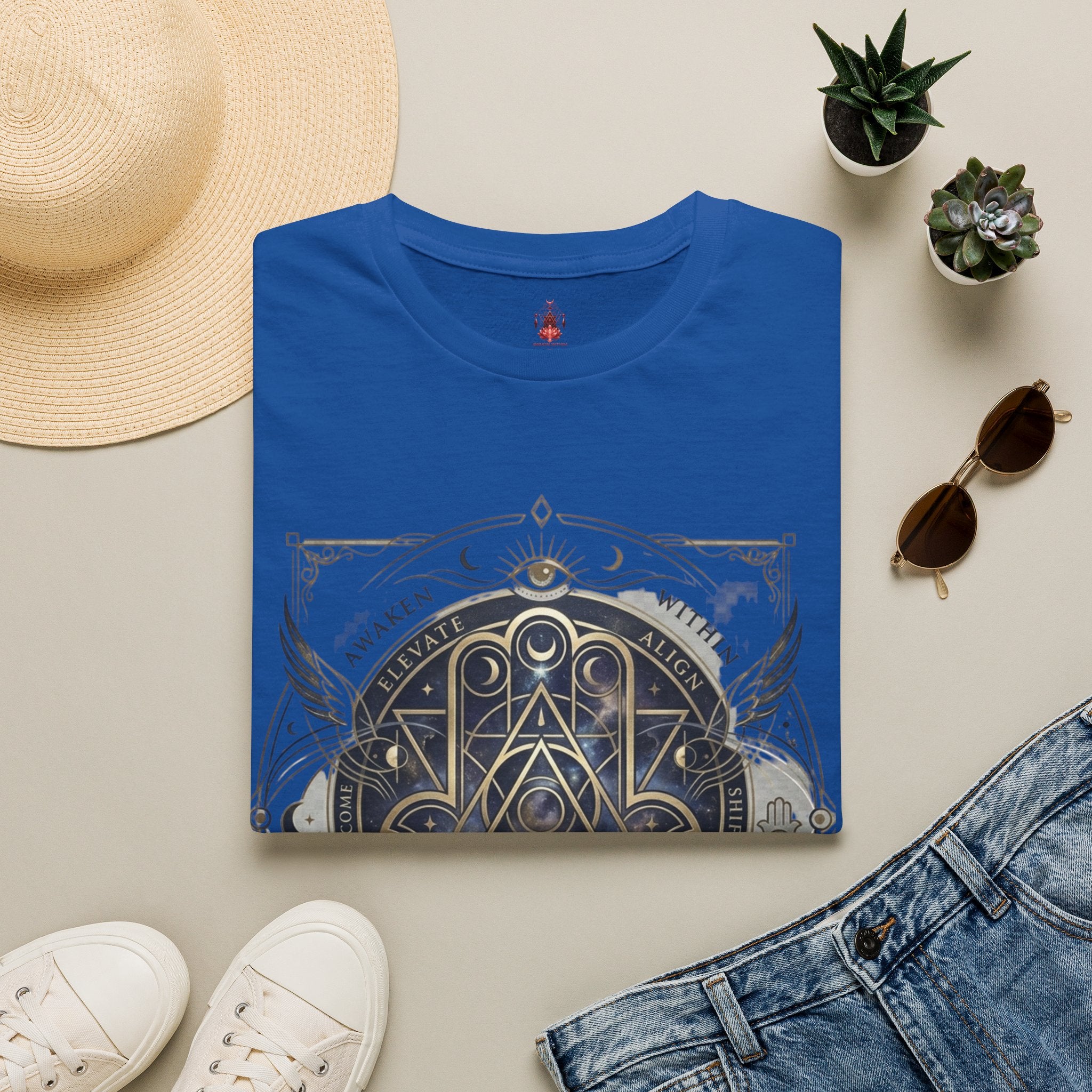 Cosmic Meridian Spiritual Graphic T-Shirt