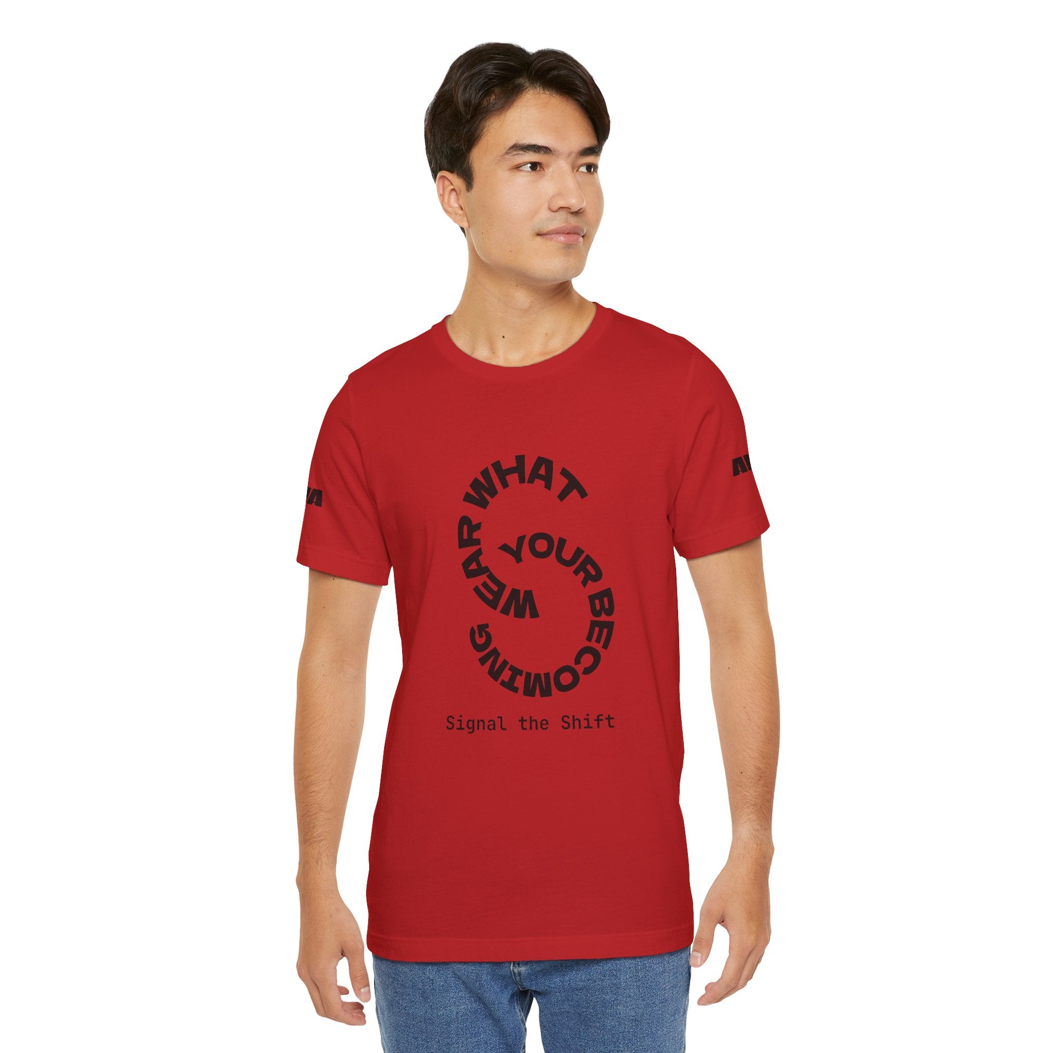 Circular “Wear What You’re Becoming” Tee — Minimal Graphic Short Sleeve