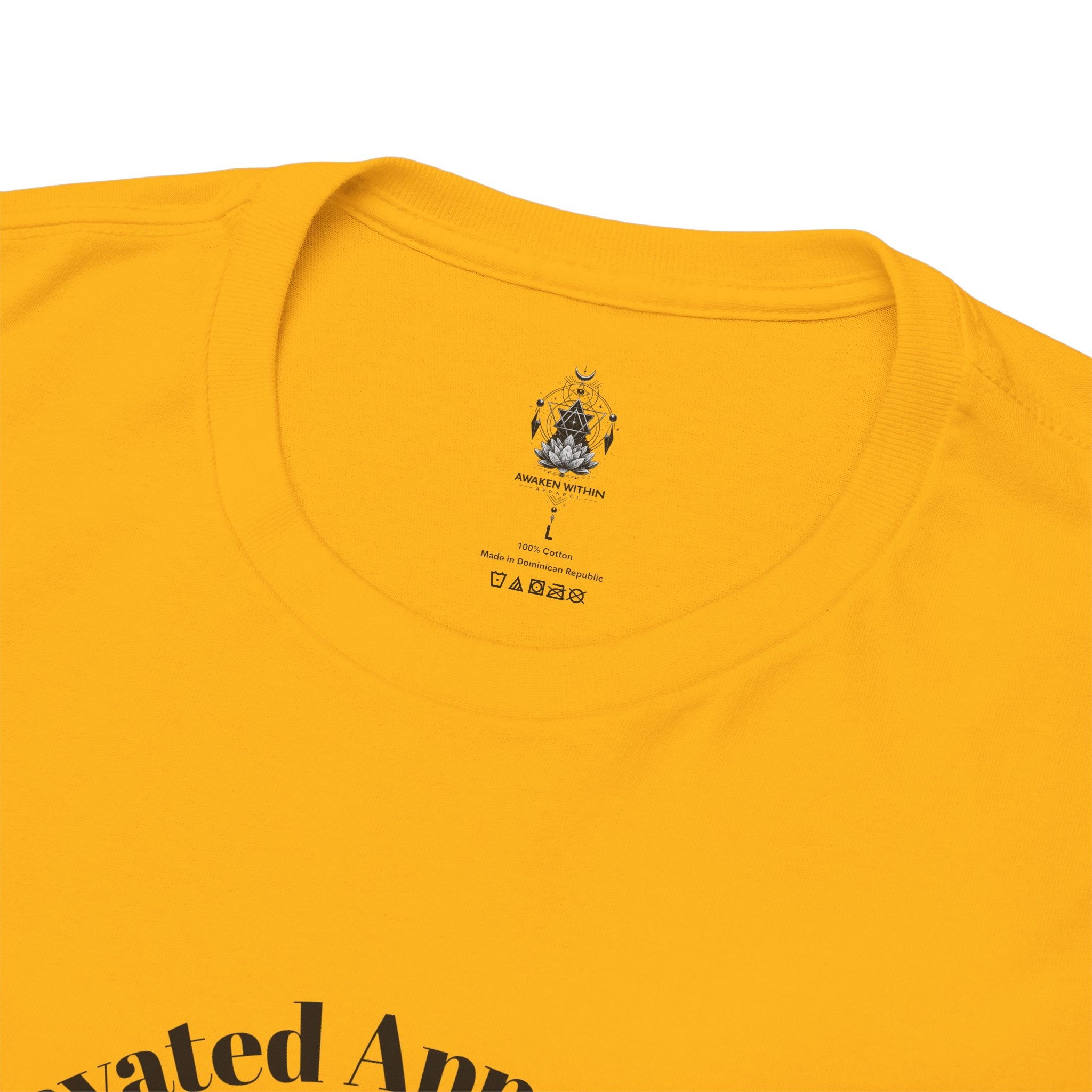 Lotus Moon Tee — "Elevated Minds" Spiritual Graphic T-Shirt - Awaken Within Apparel