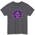 AWA Evolution Logo Purple Retro Space Graphic Tee