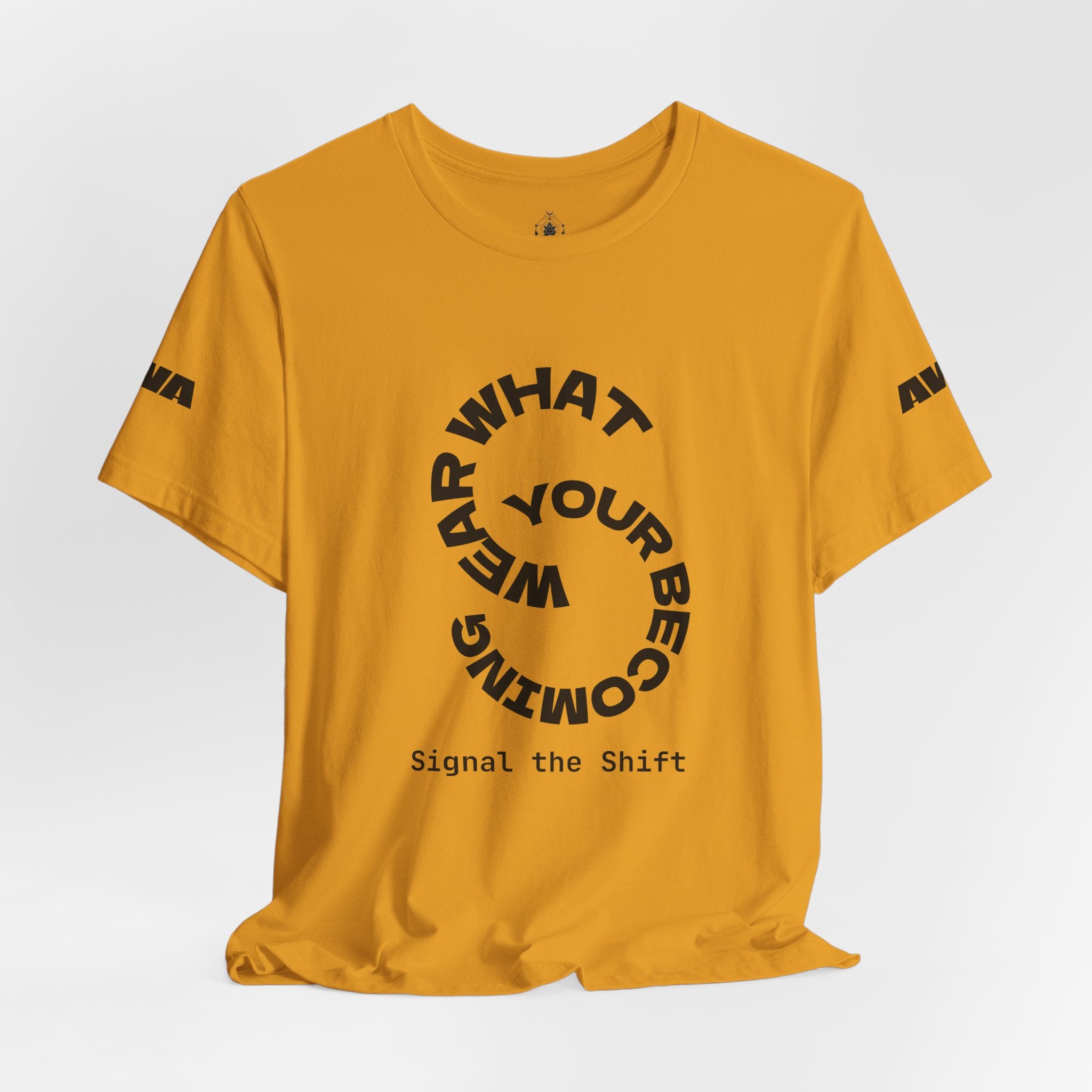 Circular “Wear What You’re Becoming” Tee — Minimal Graphic Short Sleeve