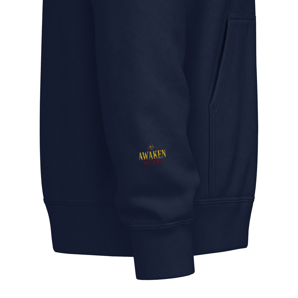 Crescent Moon & Rose Zip Hoodie — Awaken Within