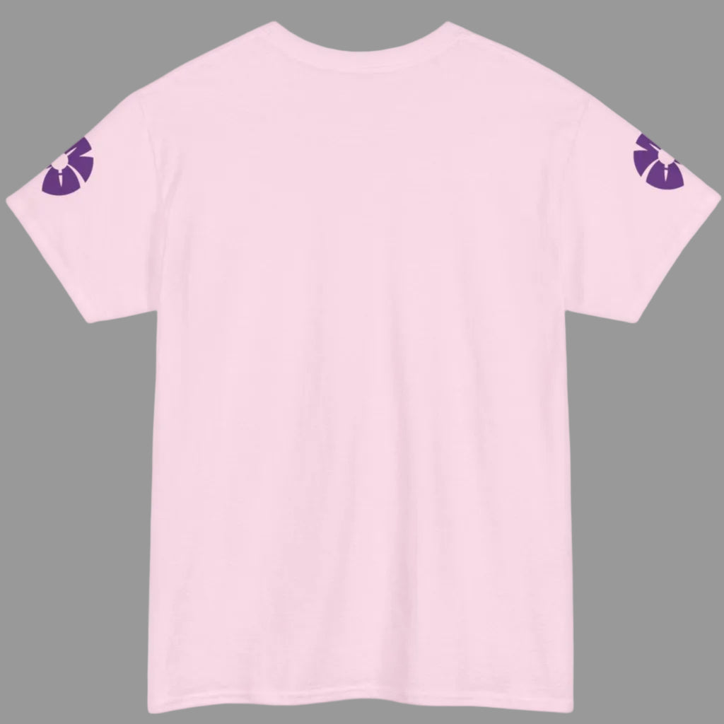 AWA Evolution Logo Purple Retro Space Graphic Tee