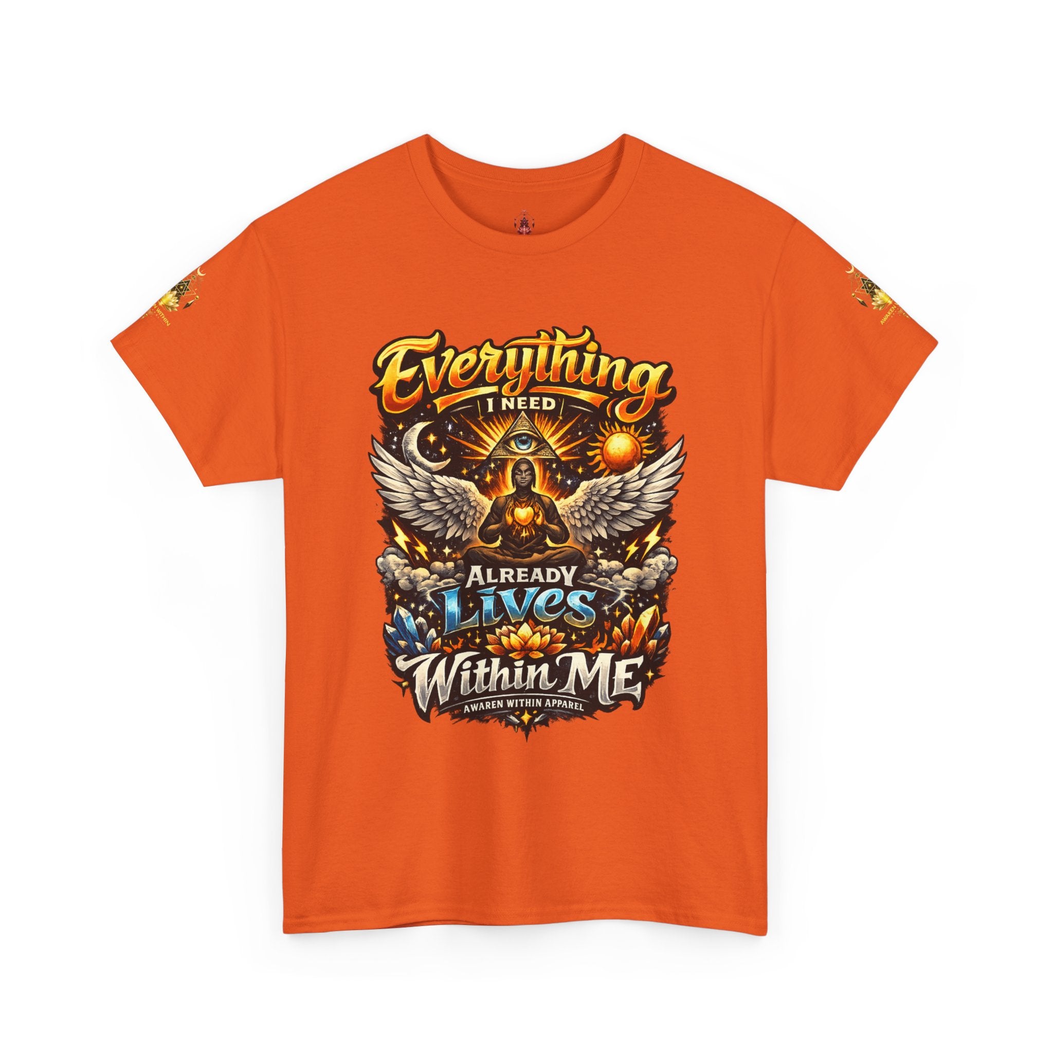 Everything I Need Already Lives Within Me Tee – Inspirational Eagle Graphic T-Shirt - Awaken Within Apparel