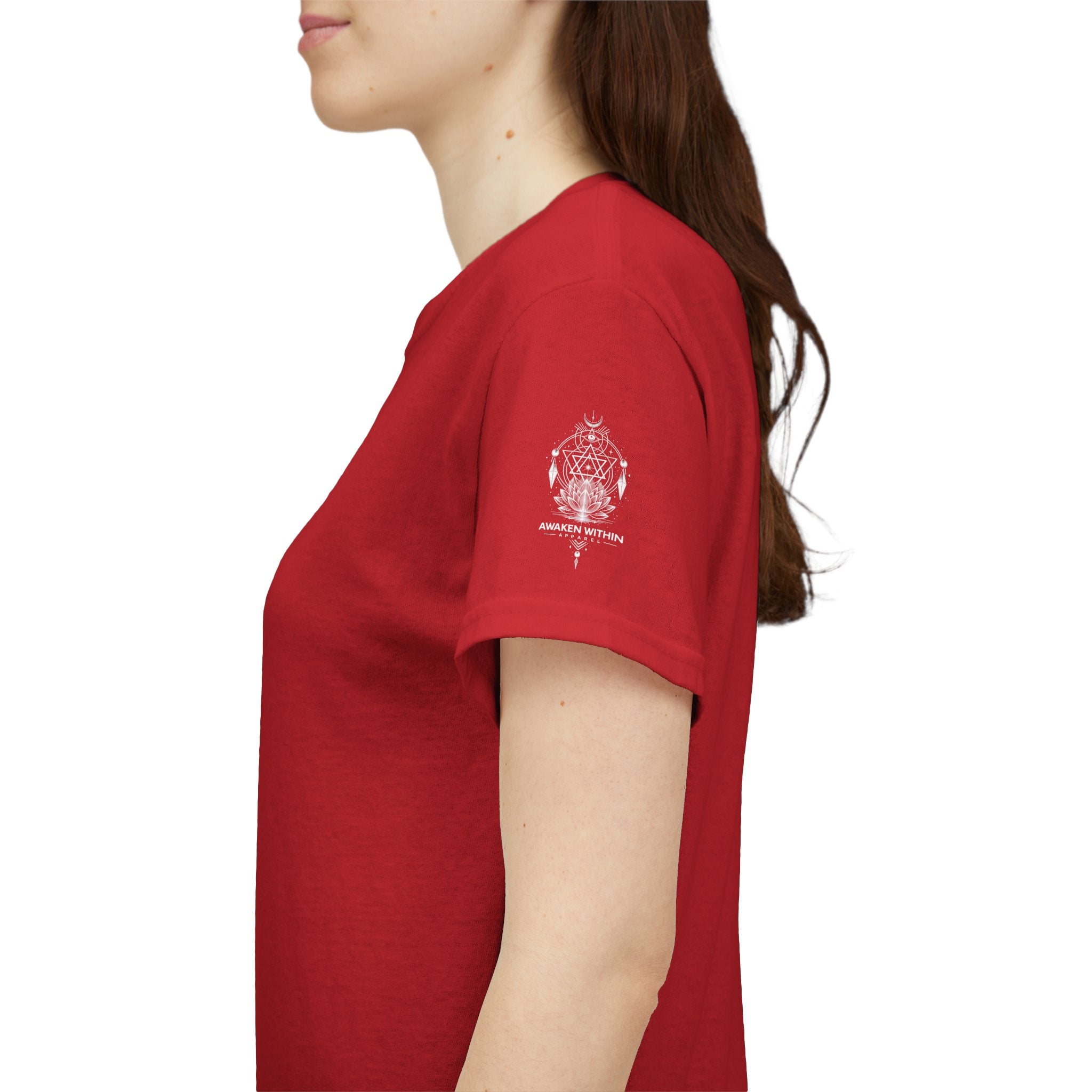 'Awaken Within' Spiritual Lotus Sacred Geometry T-Shirt